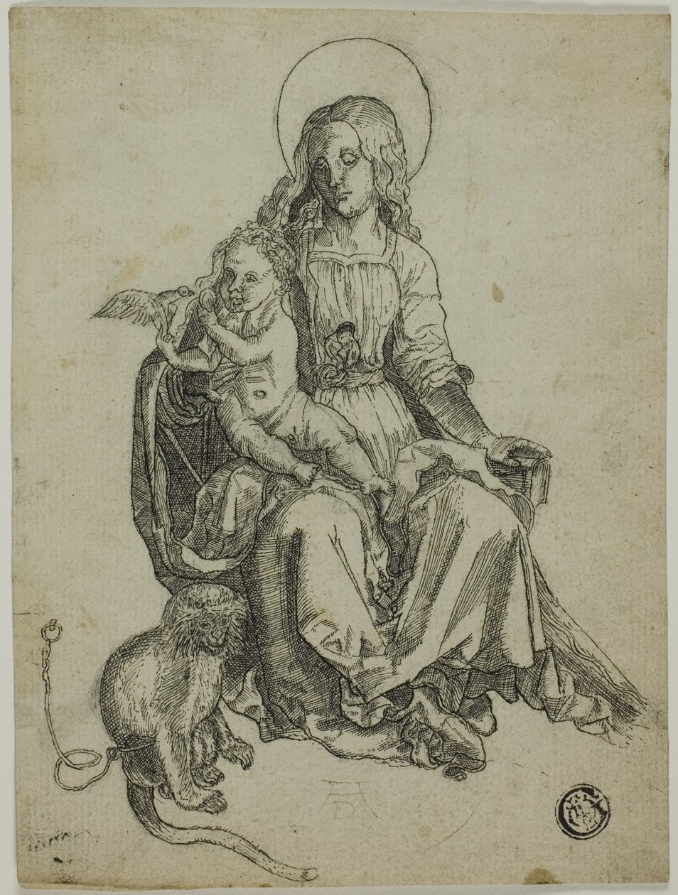 Madonna med apen av Albrecht Dürer