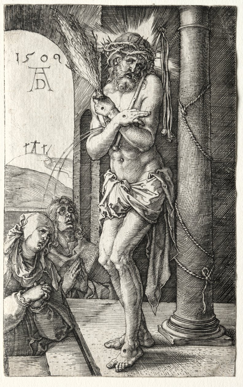 Man of Sorrows by the Column av Albrecht Dürer
