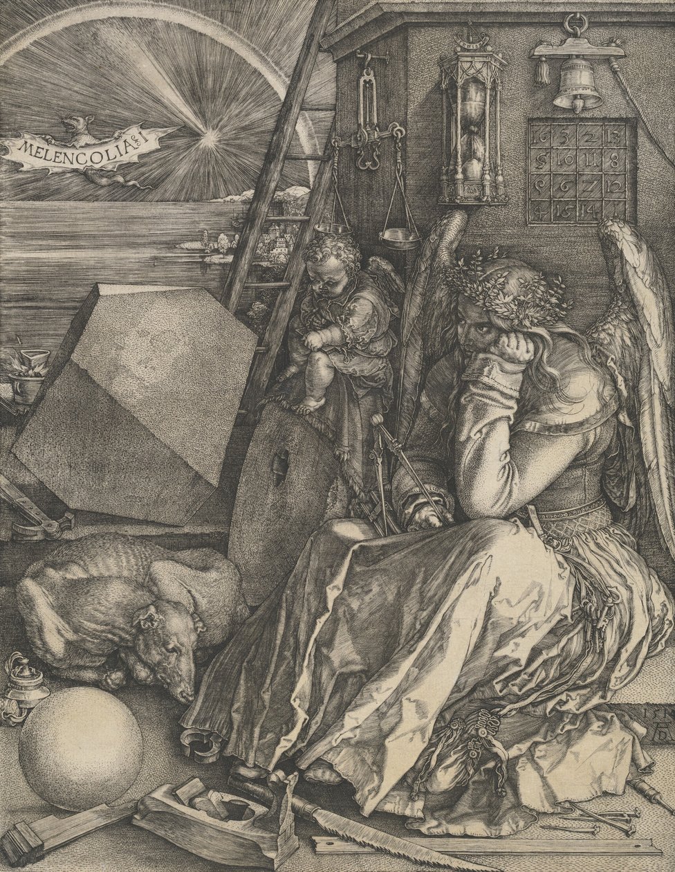 Melancolia I, 1514. av Albrecht Dürer