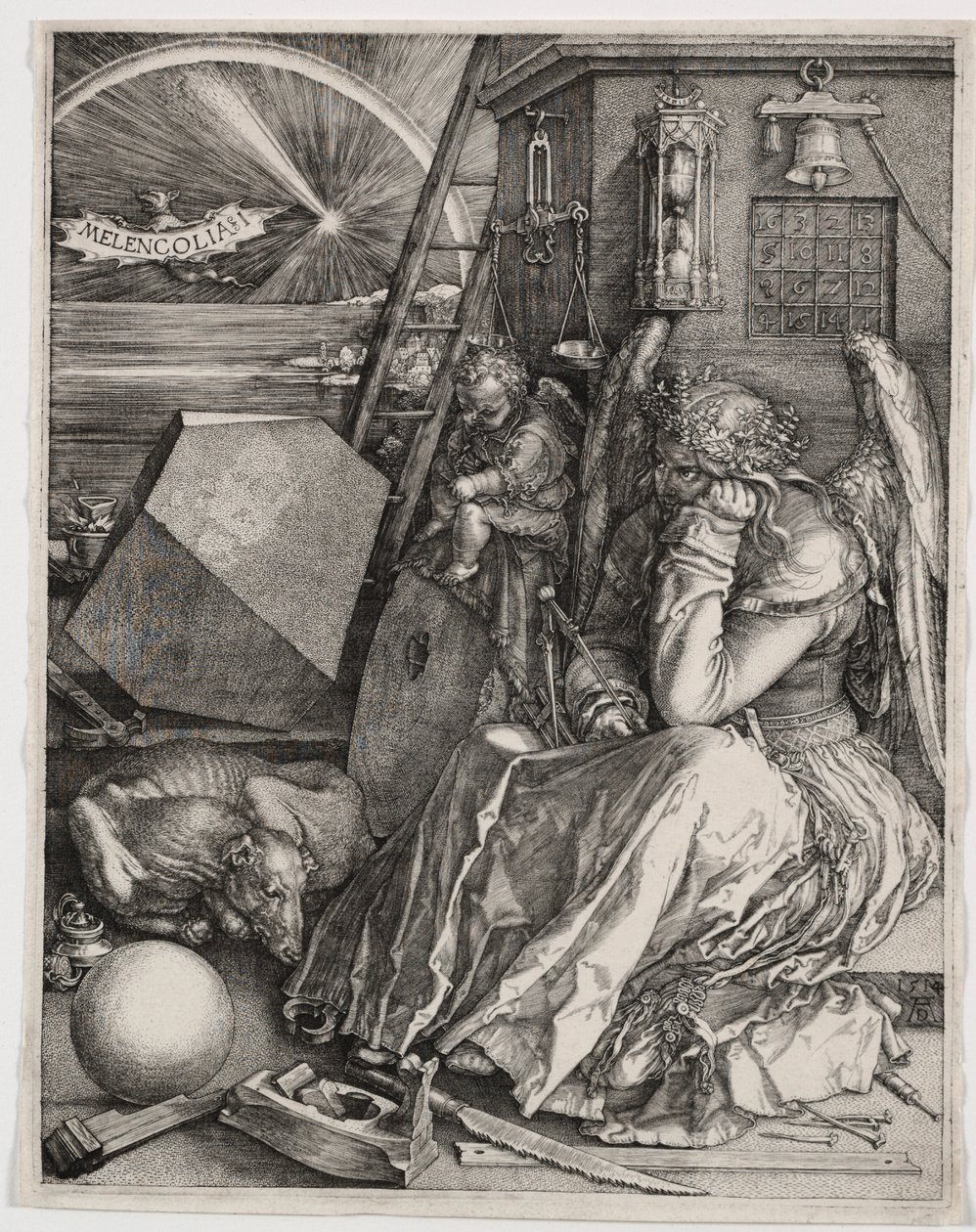 Melencolia I, 1514. av Albrecht Dürer