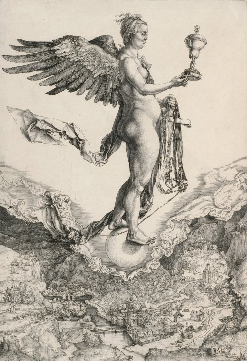 Nemesis (The Great Fortune) av Albrecht Dürer