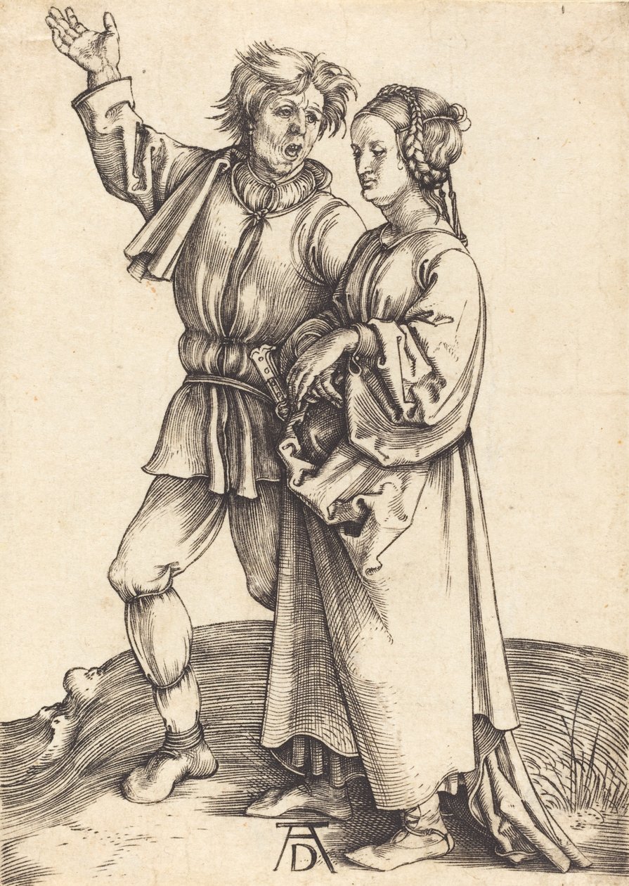 Bonde og hans kone, ca. 14971498. av Albrecht Dürer