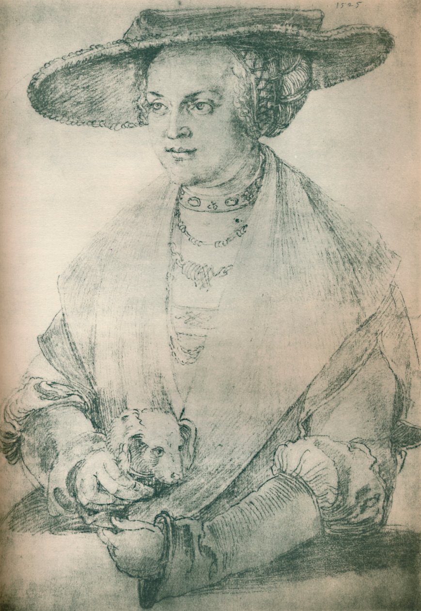 Portrett av en dame, c1500-1520, 1903 av Albrecht Dürer