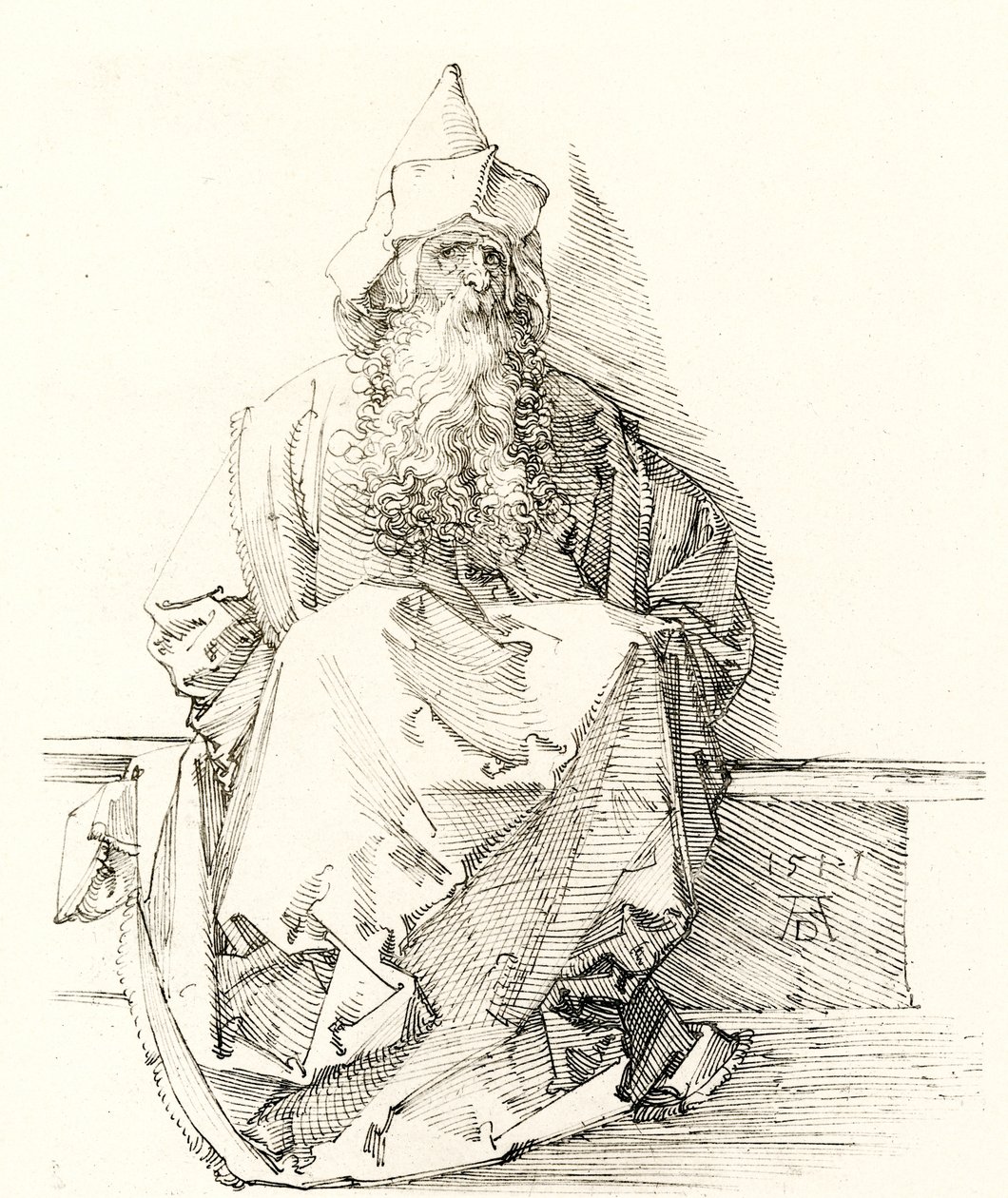Profetfigur av Albrecht Dürer