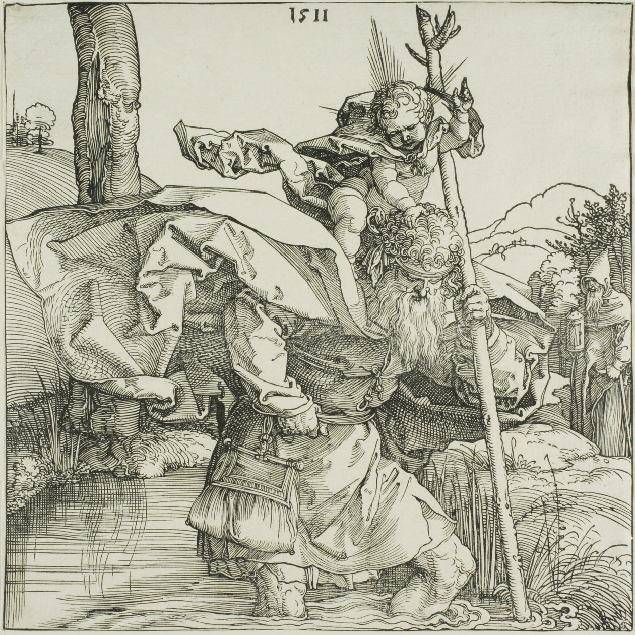 Den hellige Christopher av Albrecht Dürer