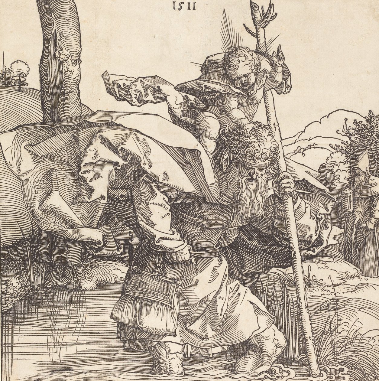 Saint Christopher, 1511. av Albrecht Dürer
