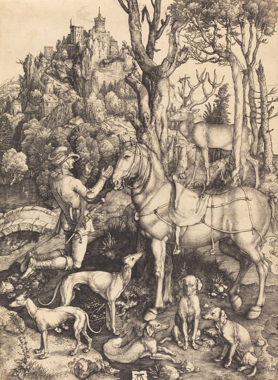 Saint Eustace, ca. 15001501. av Albrecht Dürer