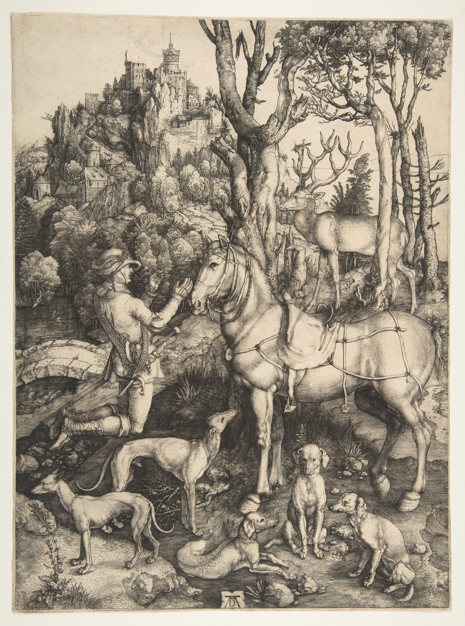Saint Eustace, ca. 1501. av Albrecht Dürer