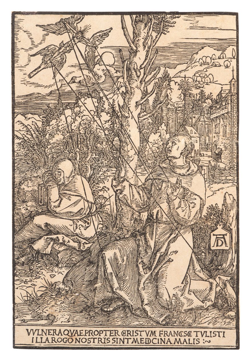 Saint Francis mottar Stigmata, ca. 1505. av Albrecht Dürer