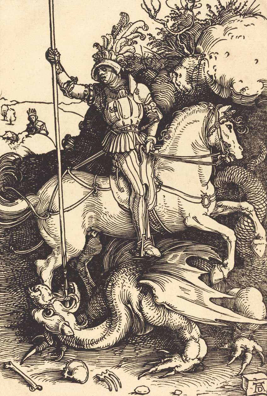 Saint George dreper dragen, 15011504. av Albrecht Dürer