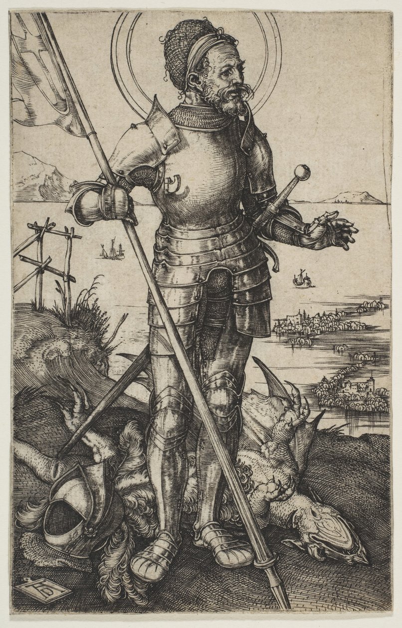 Saint George Standing, ca. 1502. av Albrecht Dürer
