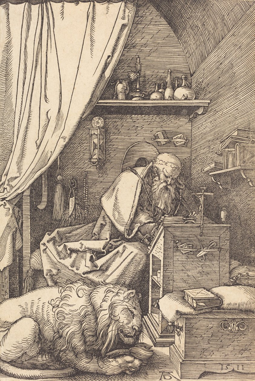 Den hellige Hieronymus i sin celle, 1511. av Albrecht Dürer