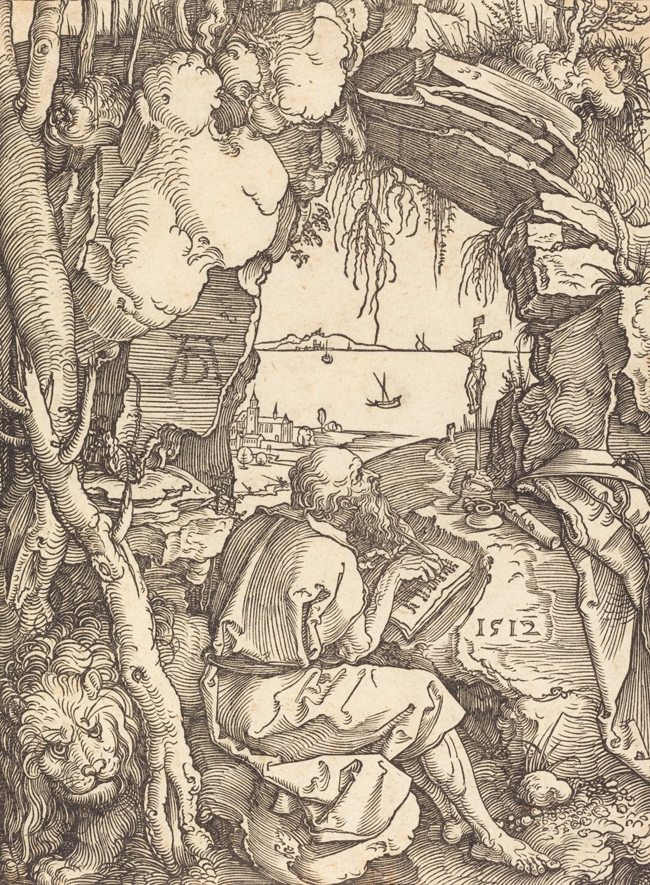 Saint Hieronymus i en hule, 1512. av Albrecht Dürer