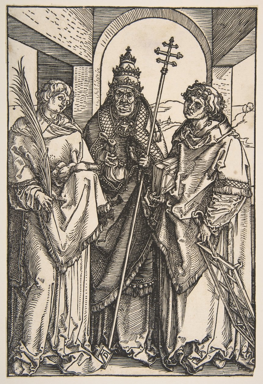Saint Stephen, Saint Sixtus og Saint Lawrence.n.d. av Albrecht Dürer