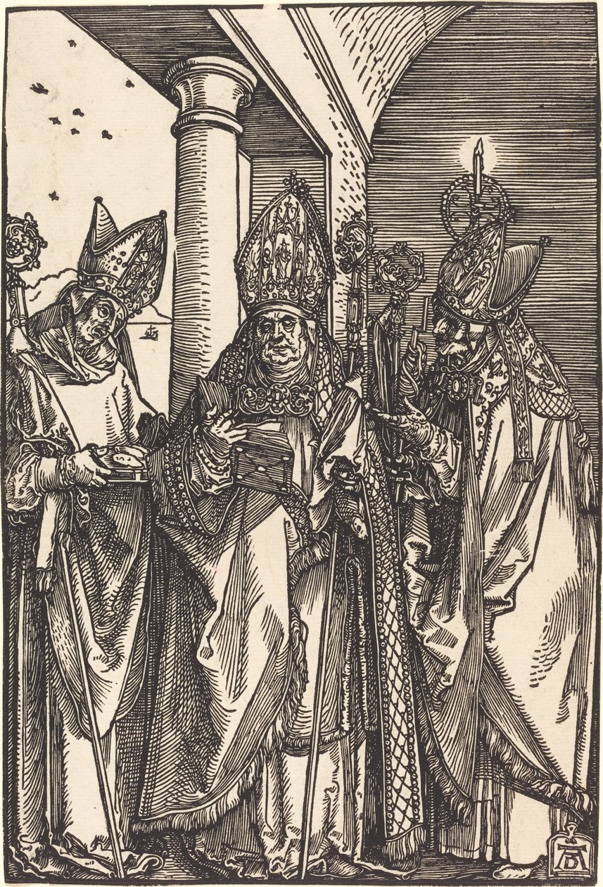 De hellige Nicholas, Ulrich og Erasmus av Albrecht Dürer