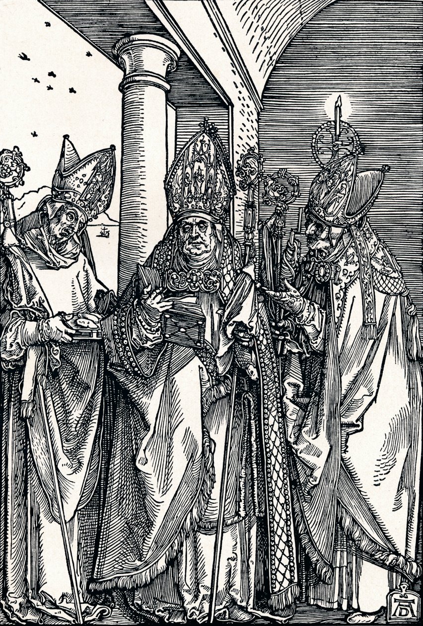 Saints Nicholas, Ulrich og Erasmus, 1508 1906. av Albrecht Dürer