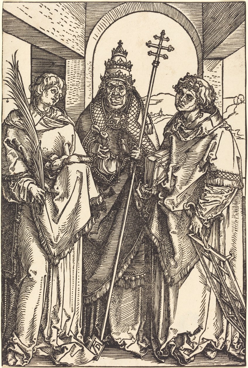 De hellige Stephen, Sixtus og Lawrence av Albrecht Dürer
