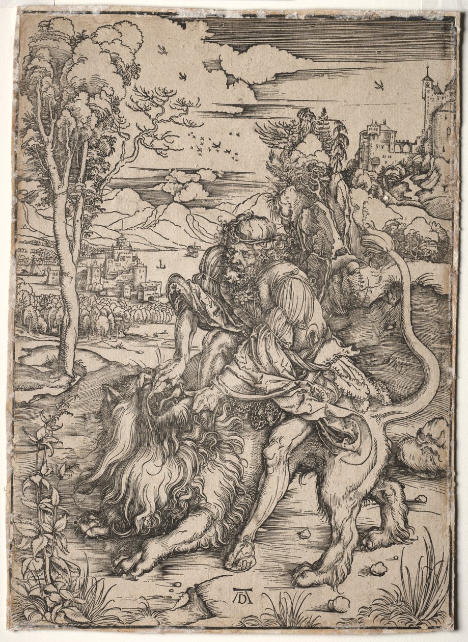 Samson dreper løven av Albrecht Dürer