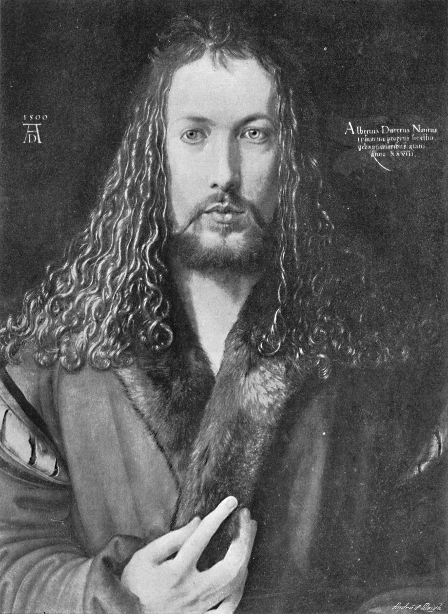 Selvportrett, 1500, 1906 av Albrecht Dürer