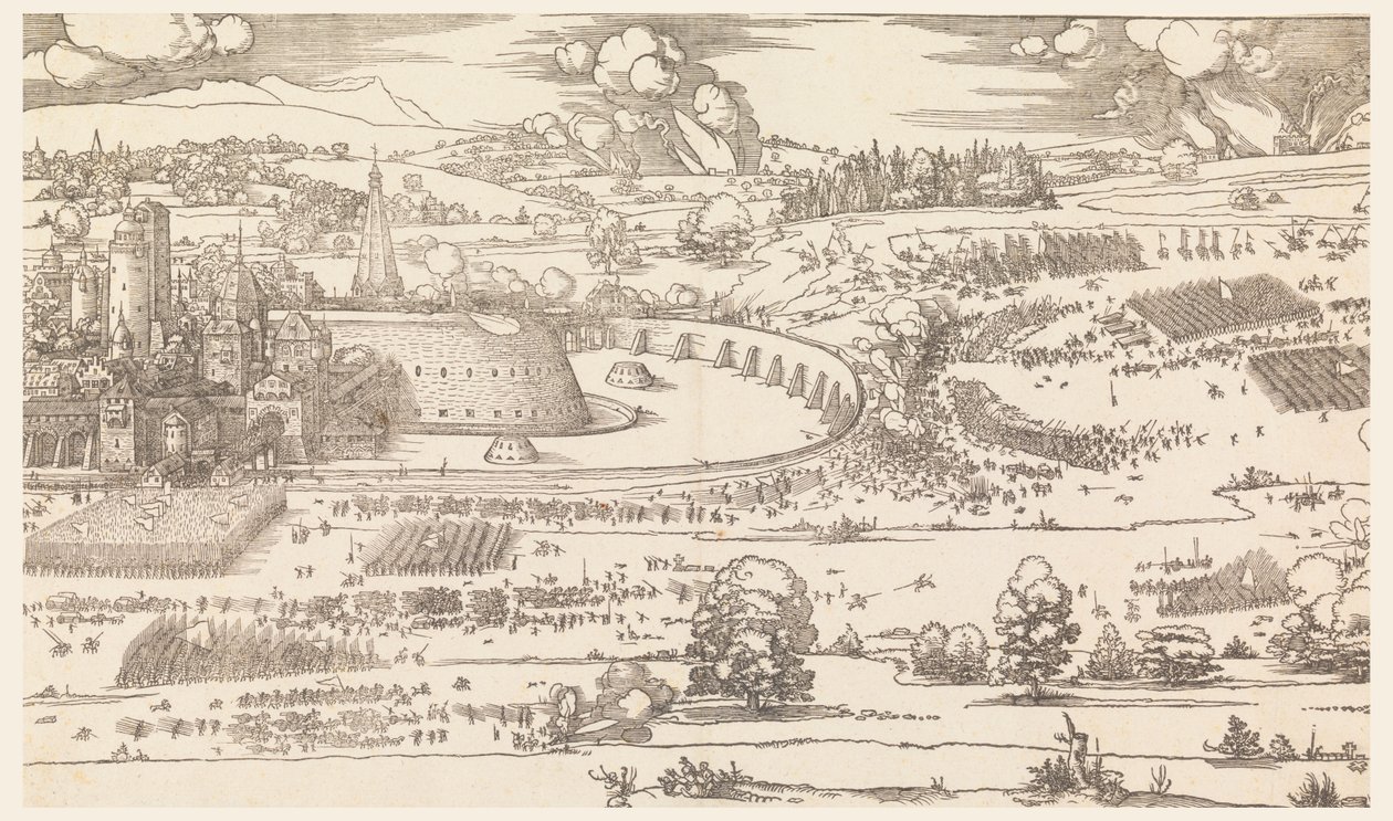 Beleiring av en by (del 1) av Albrecht Dürer