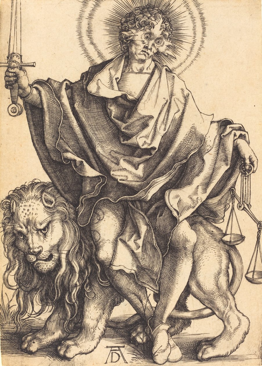 Rettferdighetens sol, ca. 14991500. av Albrecht Dürer