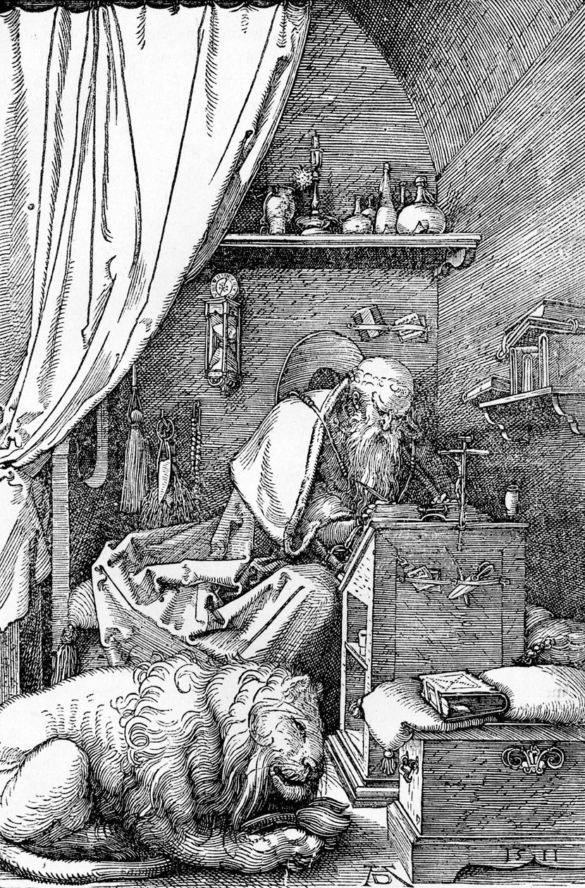 St. Hieronymus i hans celle, 1511, 1906 av Albrecht Dürer