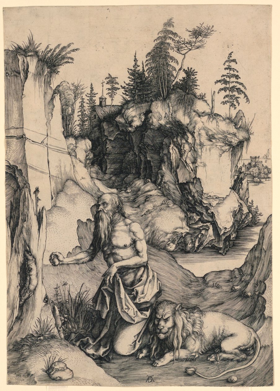 St. Hieronymus i bot av Albrecht Dürer