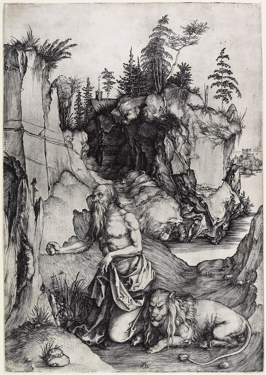 St. Hieronymus i bot, ca. 1497 av Albrecht Dürer