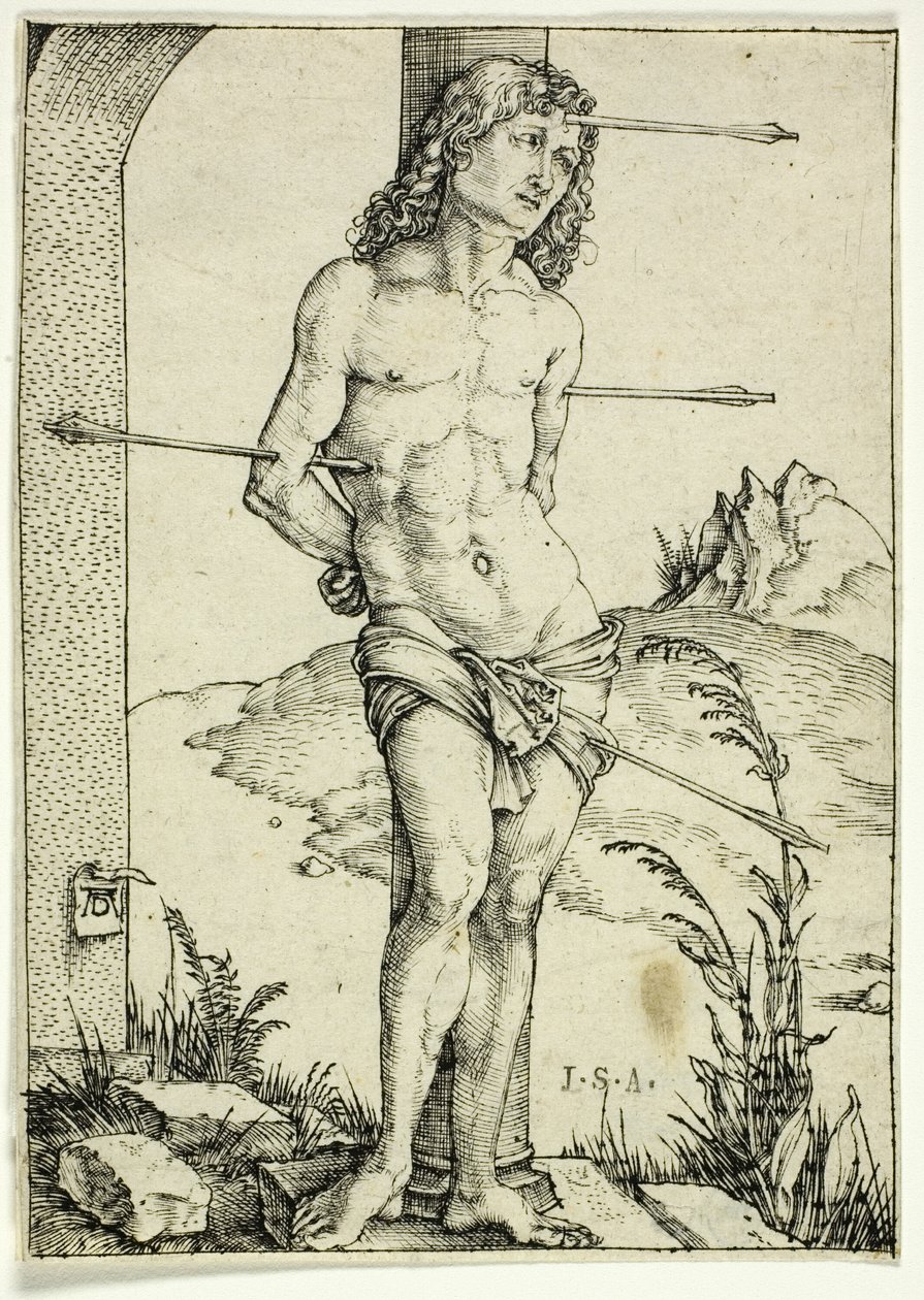 St. Sebastian ved Søylen av Albrecht Dürer