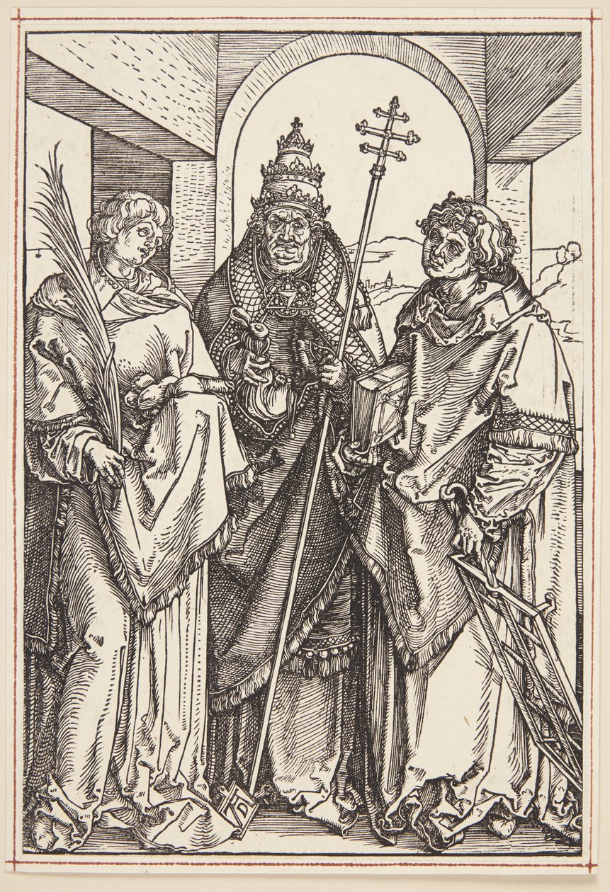 Sts. Lawrence, Sixtus og Stephen av Albrecht Dürer