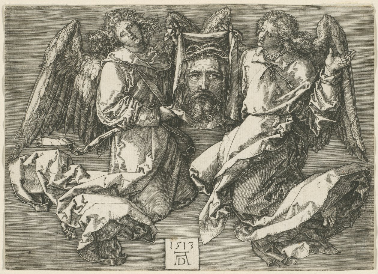 Sudarium vist av to engler av Albrecht Dürer