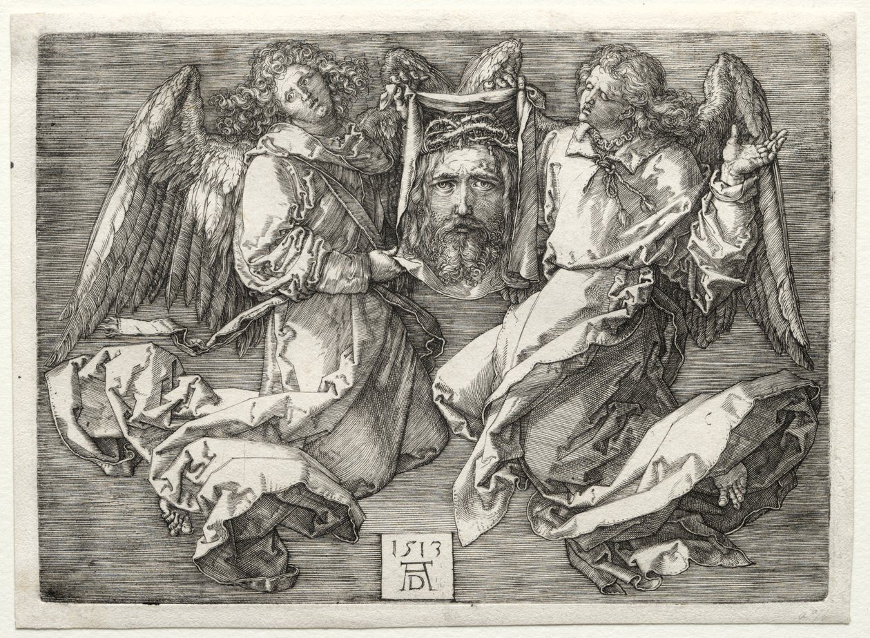 Sudarium vist av to engler av Albrecht Dürer