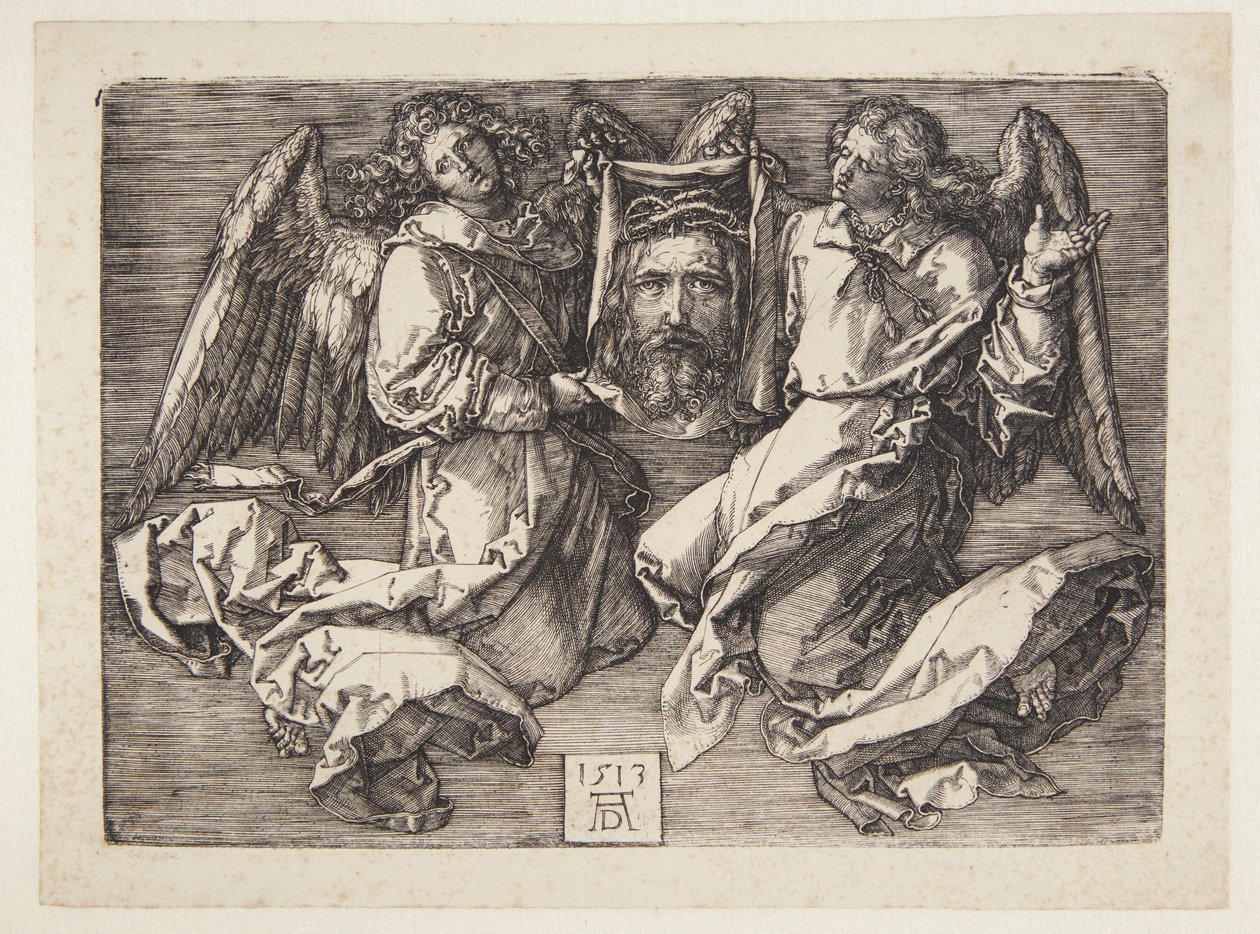 Sudarium vist av to engler av Albrecht Dürer