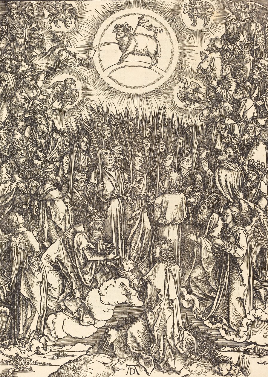 Lammets tilbedelse, 1498. av Albrecht Dürer