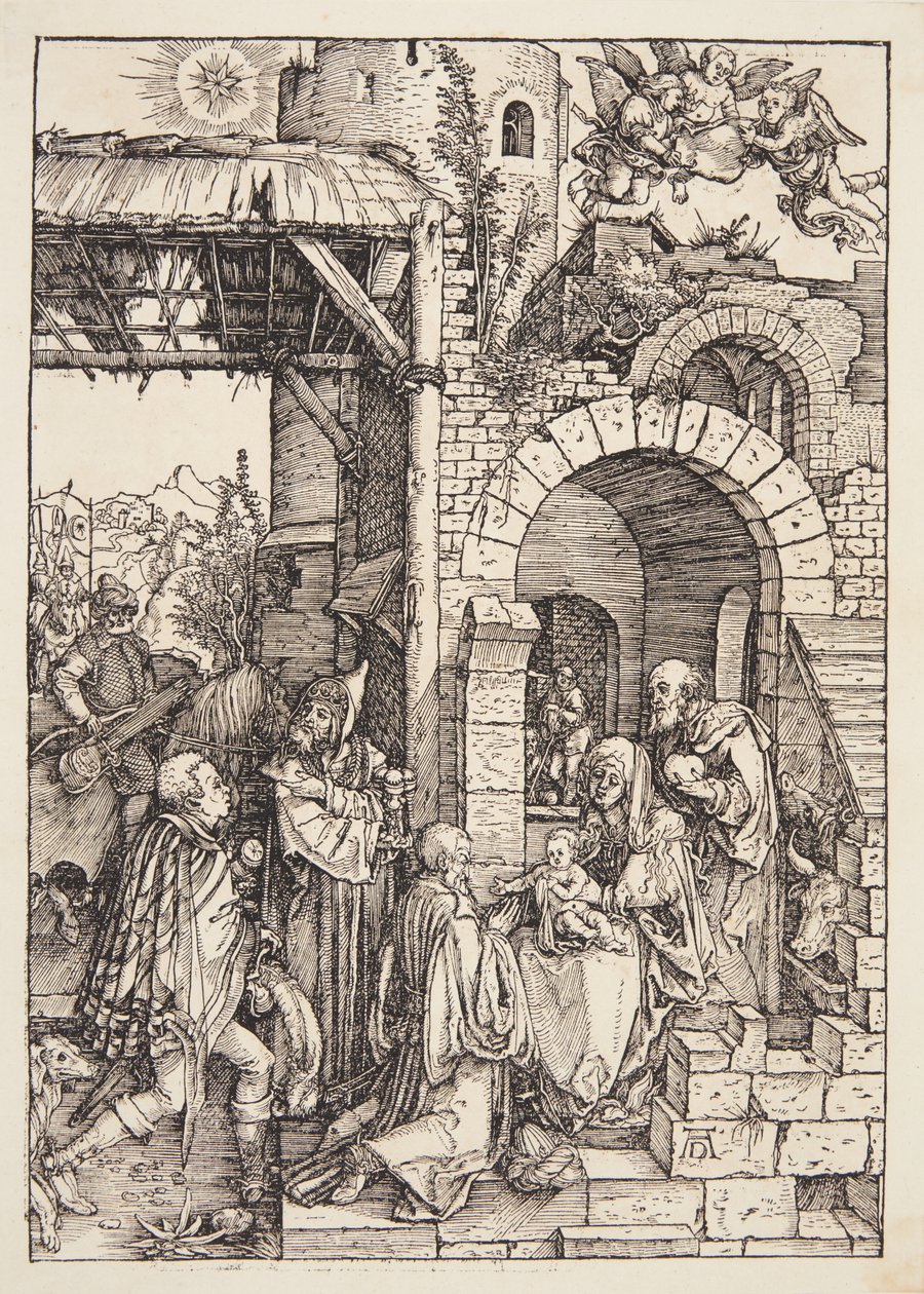 Tilbedelsen av magiene av Albrecht Dürer