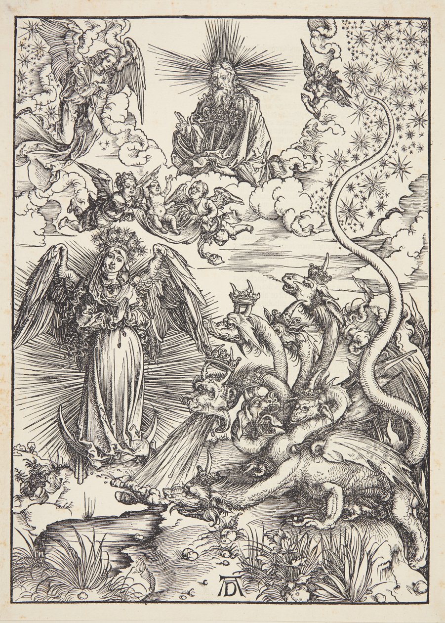 Den apokalyptiske kvinnen av Albrecht Dürer