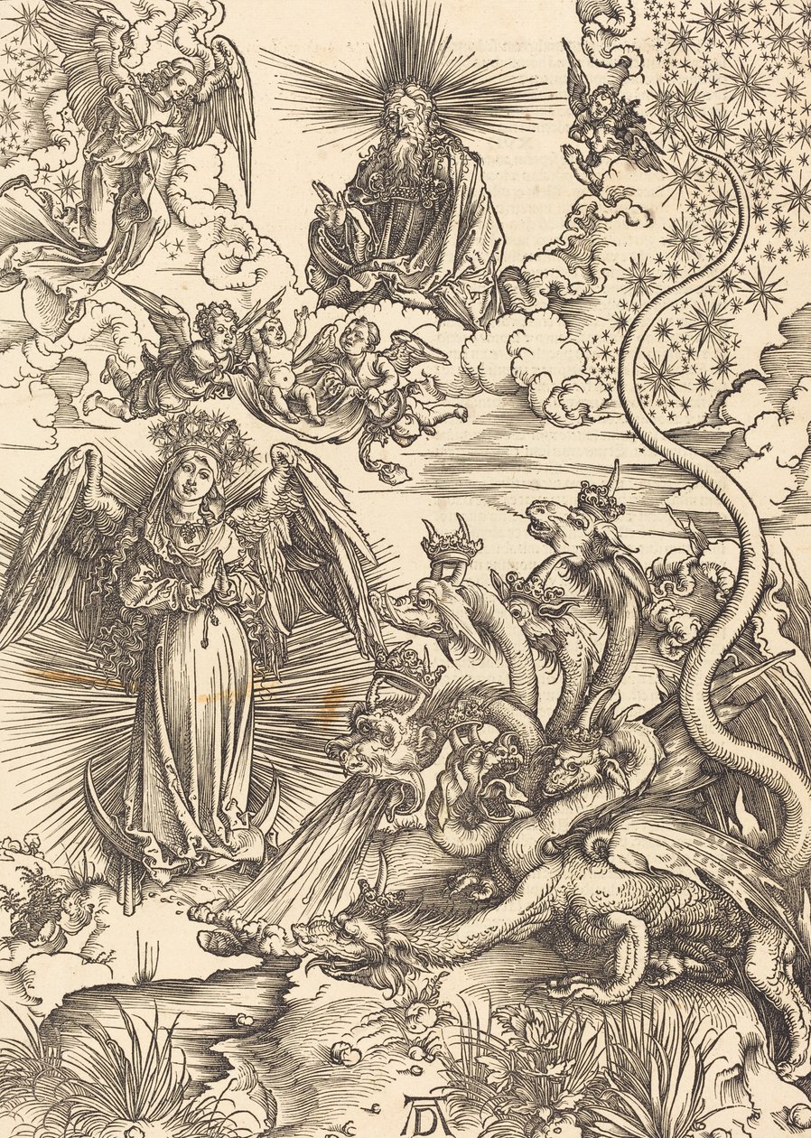 Den apokalyptiske kvinnen, 1498. av Albrecht Dürer