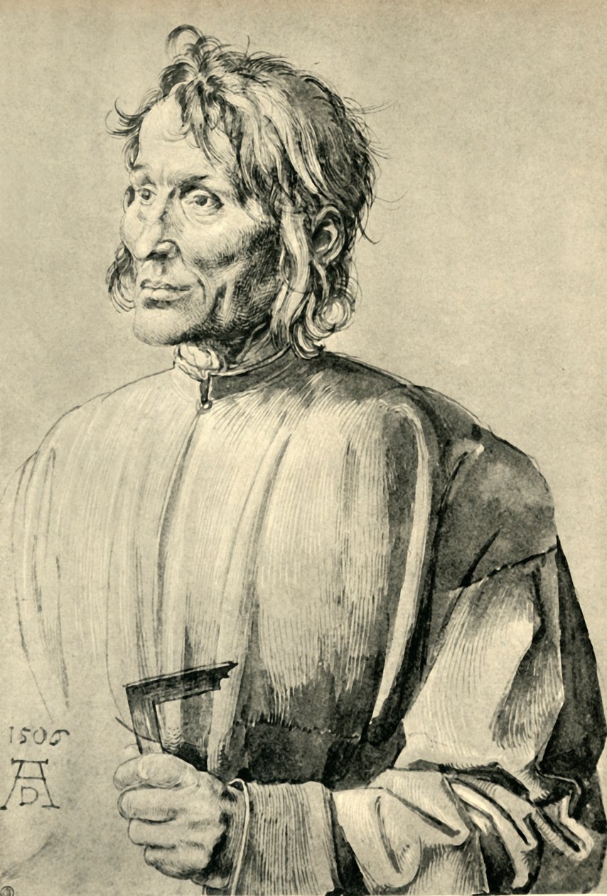 Arkitekt Hieronymus av Augsburg, 1506, 1943. av Albrecht Dürer