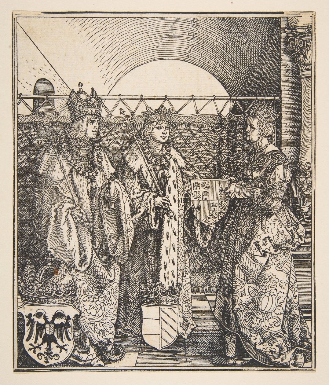 Forlovelsen til Philip og Joanna.n.d. av Albrecht Dürer