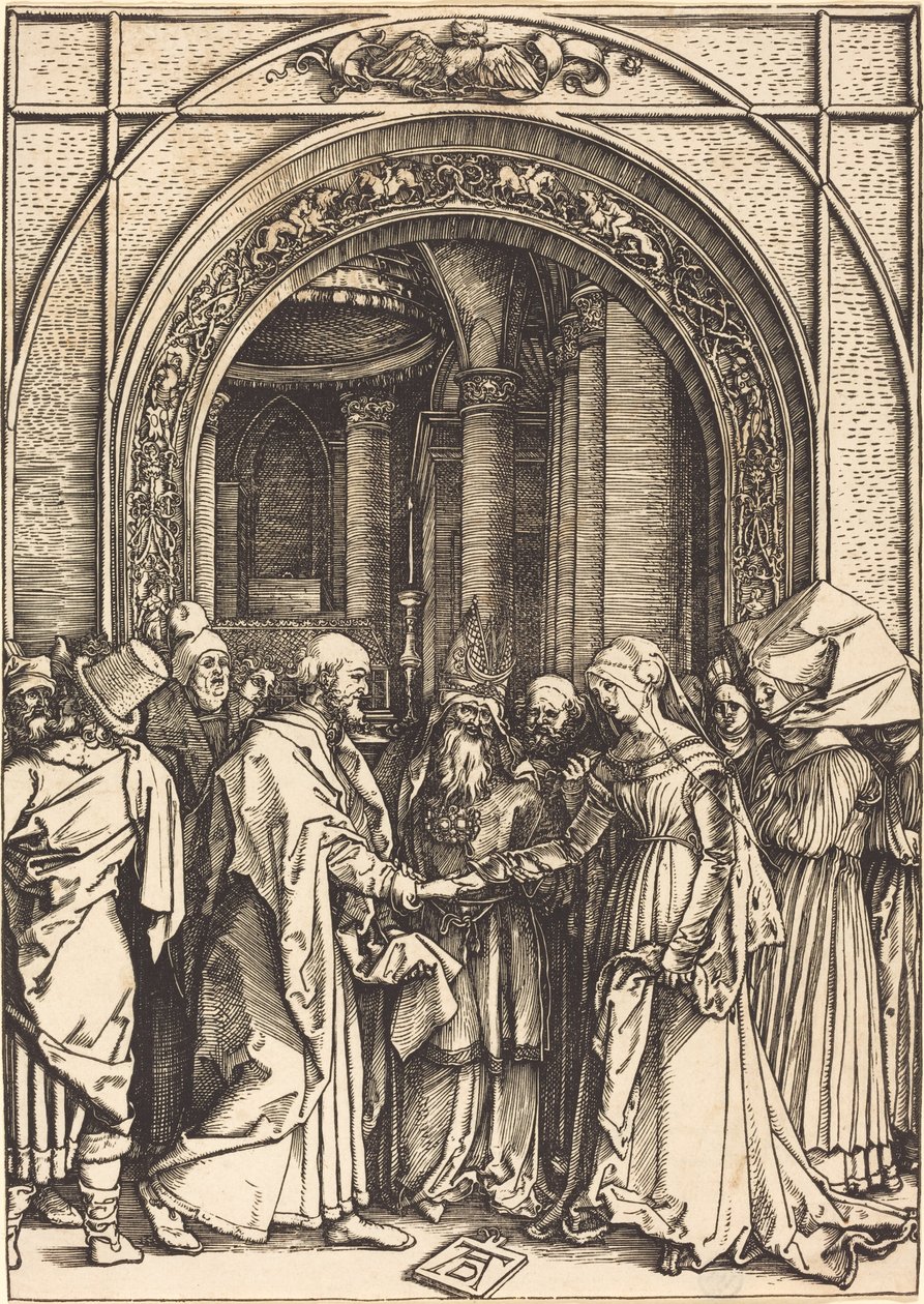 Jomfruens forlovelse, ca. 15041505. av Albrecht Dürer