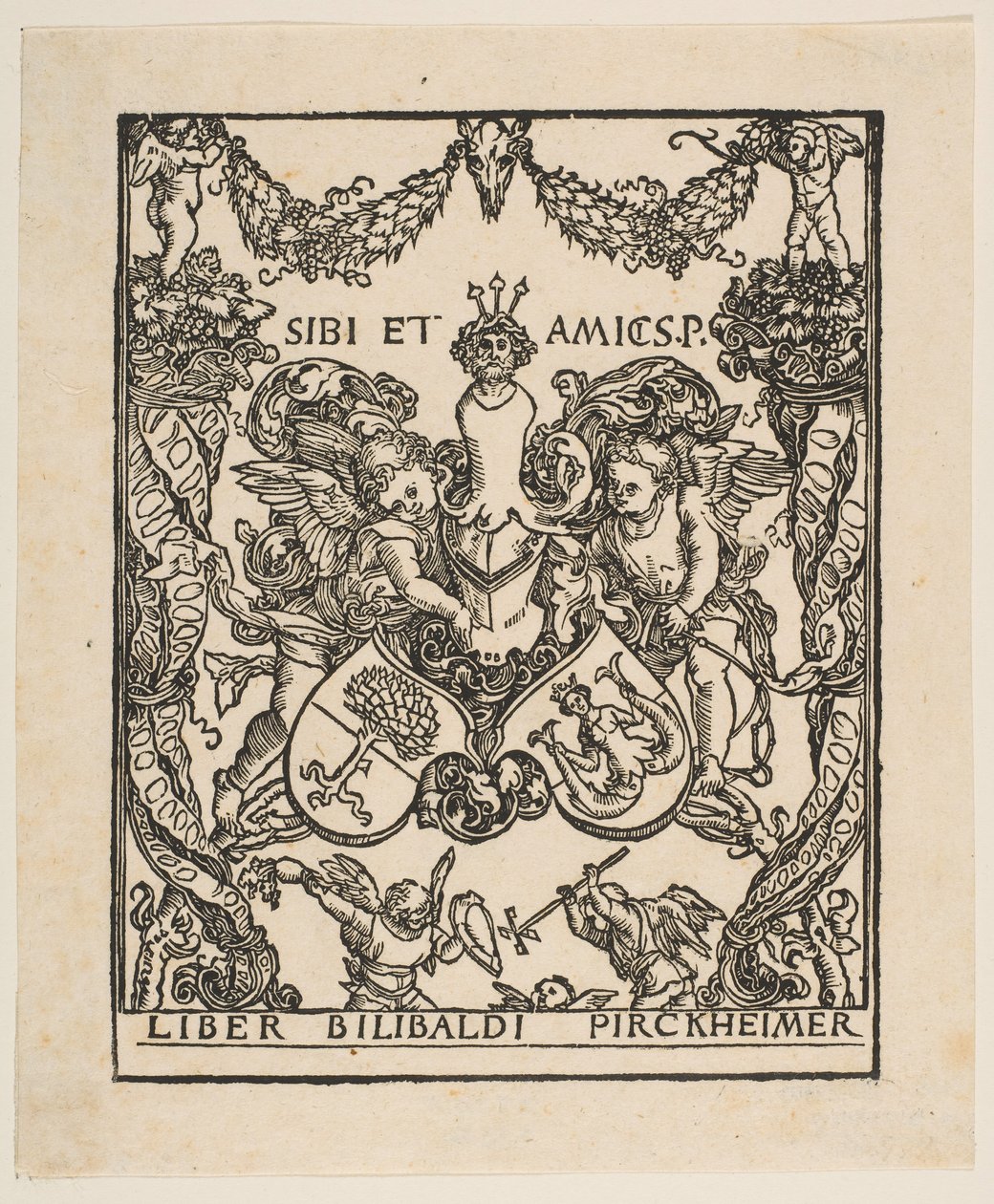 Bokskiltet til Willibald Pirckheimer.n.d. av Albrecht Dürer