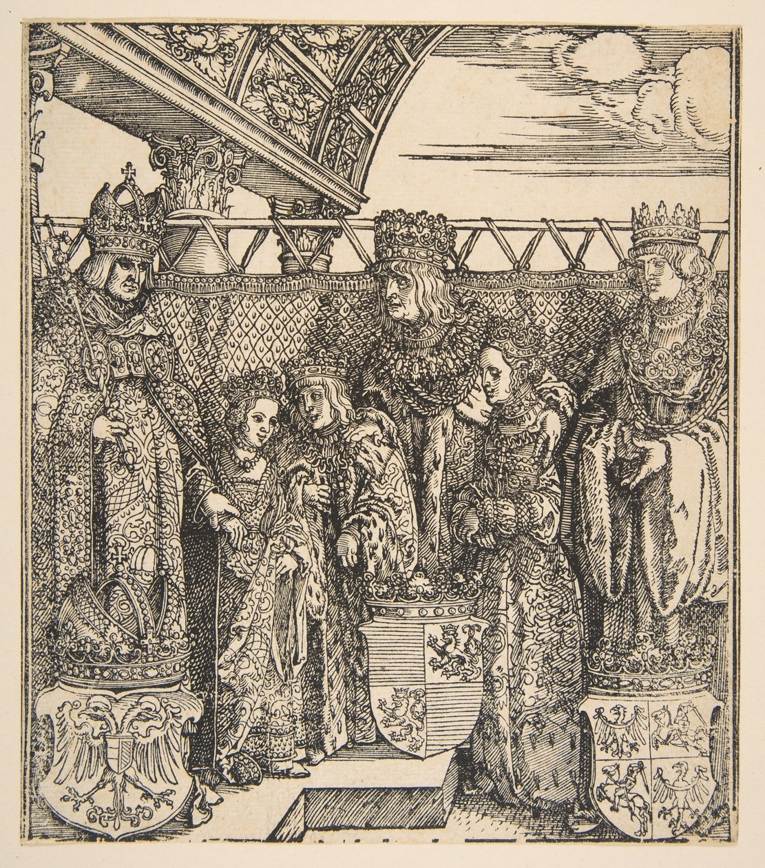Prinsekongressen i Wien.n.d. av Albrecht Dürer