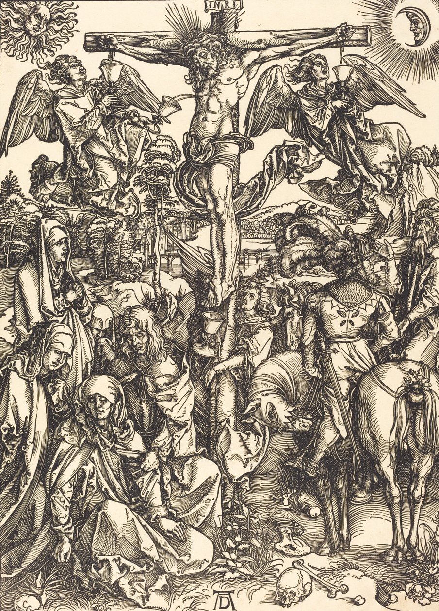 Korsfestelsen, ca. 14971498. av Albrecht Dürer