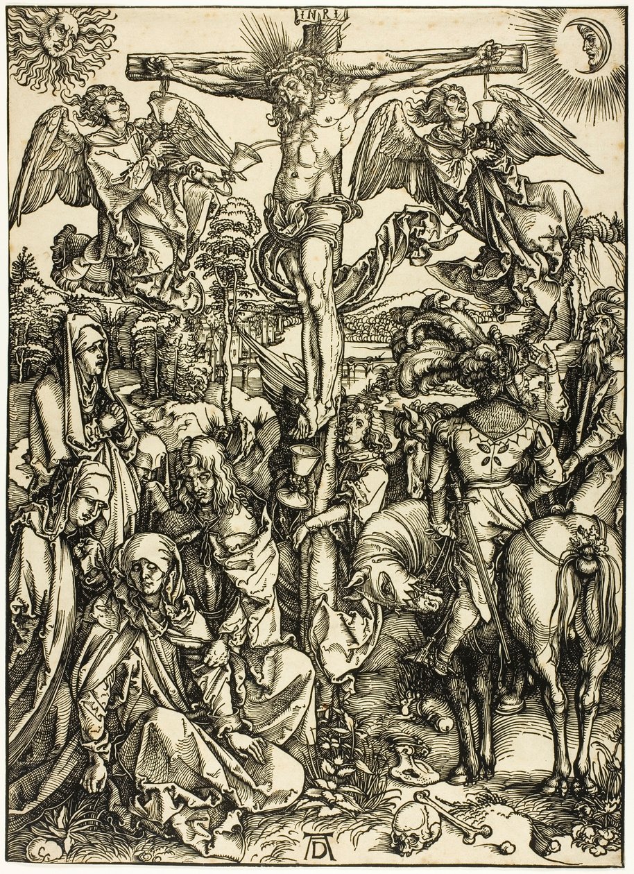 Korsfestelsen, fra Den store lidenskapen av Albrecht Dürer