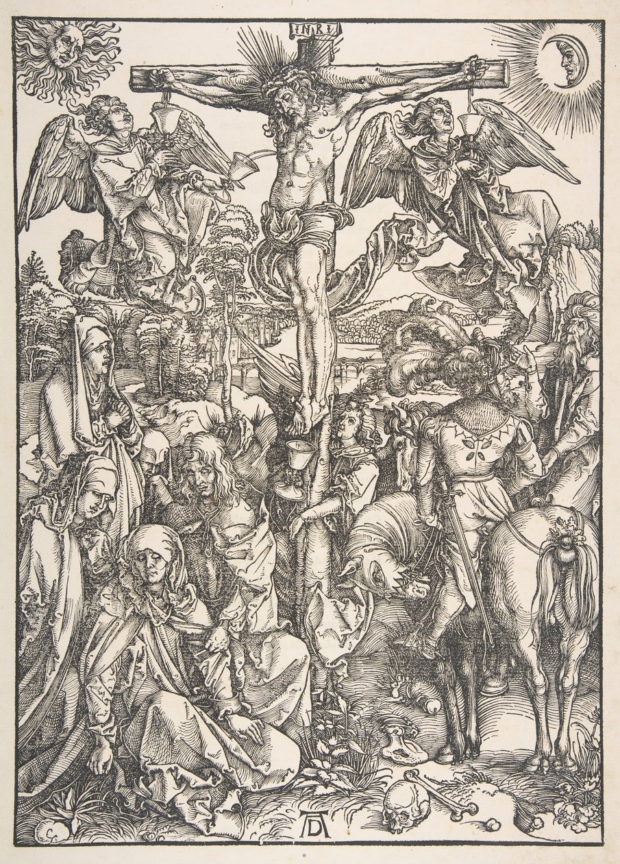 Korsfestelsen, fra The Large Passion.n.d. av Albrecht Dürer