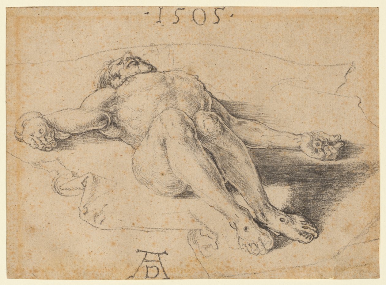 Den døde Kristus, 1505. av Albrecht Dürer