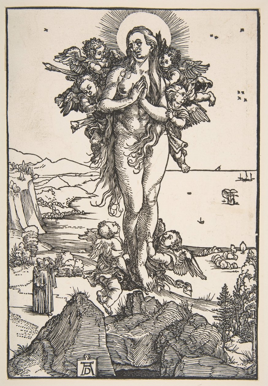 Den hellige Maria Magdalens ekstase.n.d. av Albrecht Dürer
