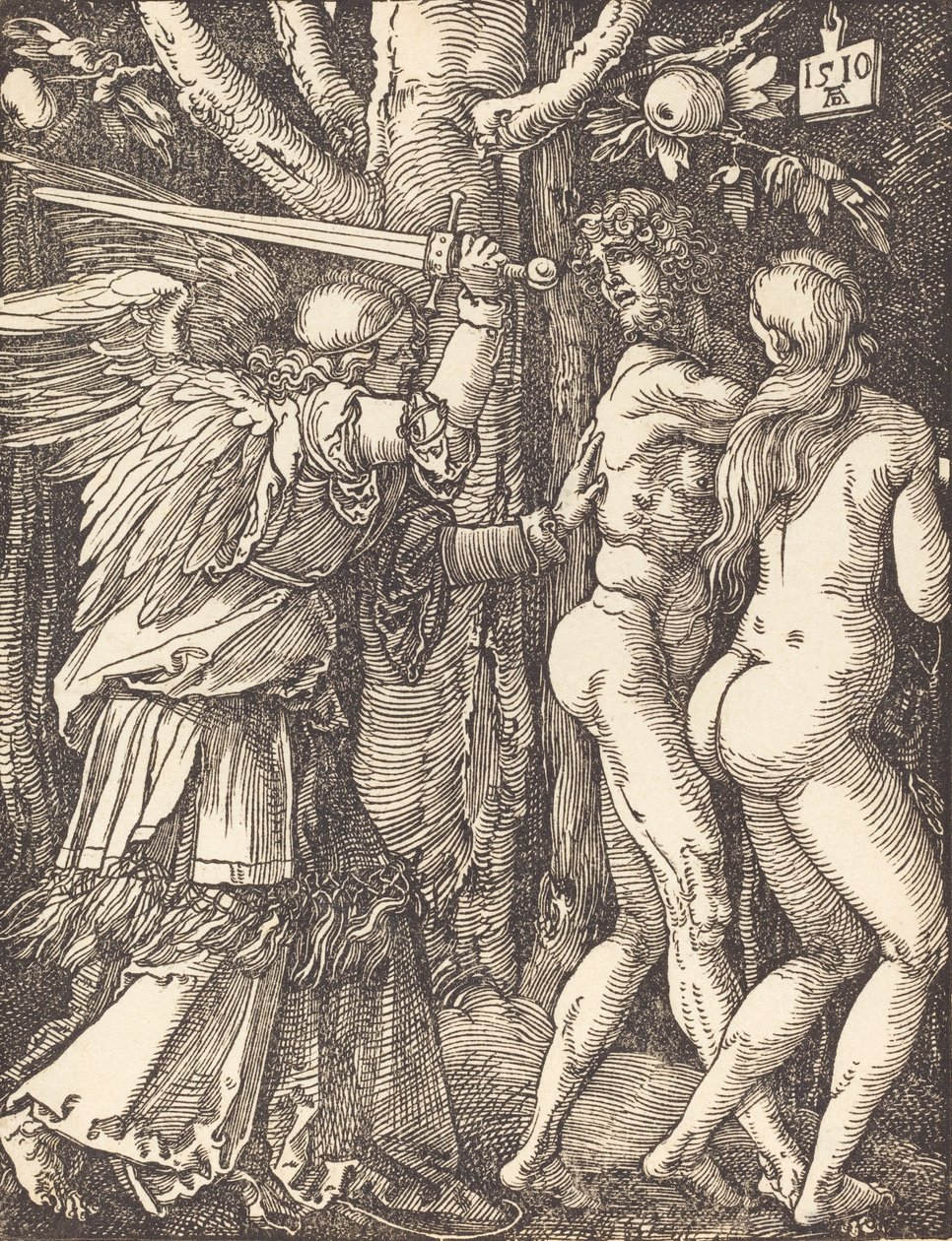 Utvisningen fra paradis, 1510. av Albrecht Dürer