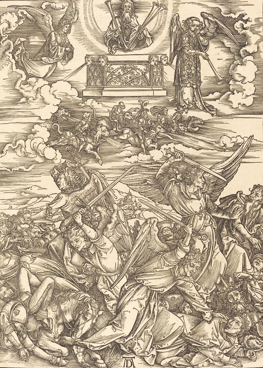 De fire hevnende englene, 1498. av Albrecht Dürer
