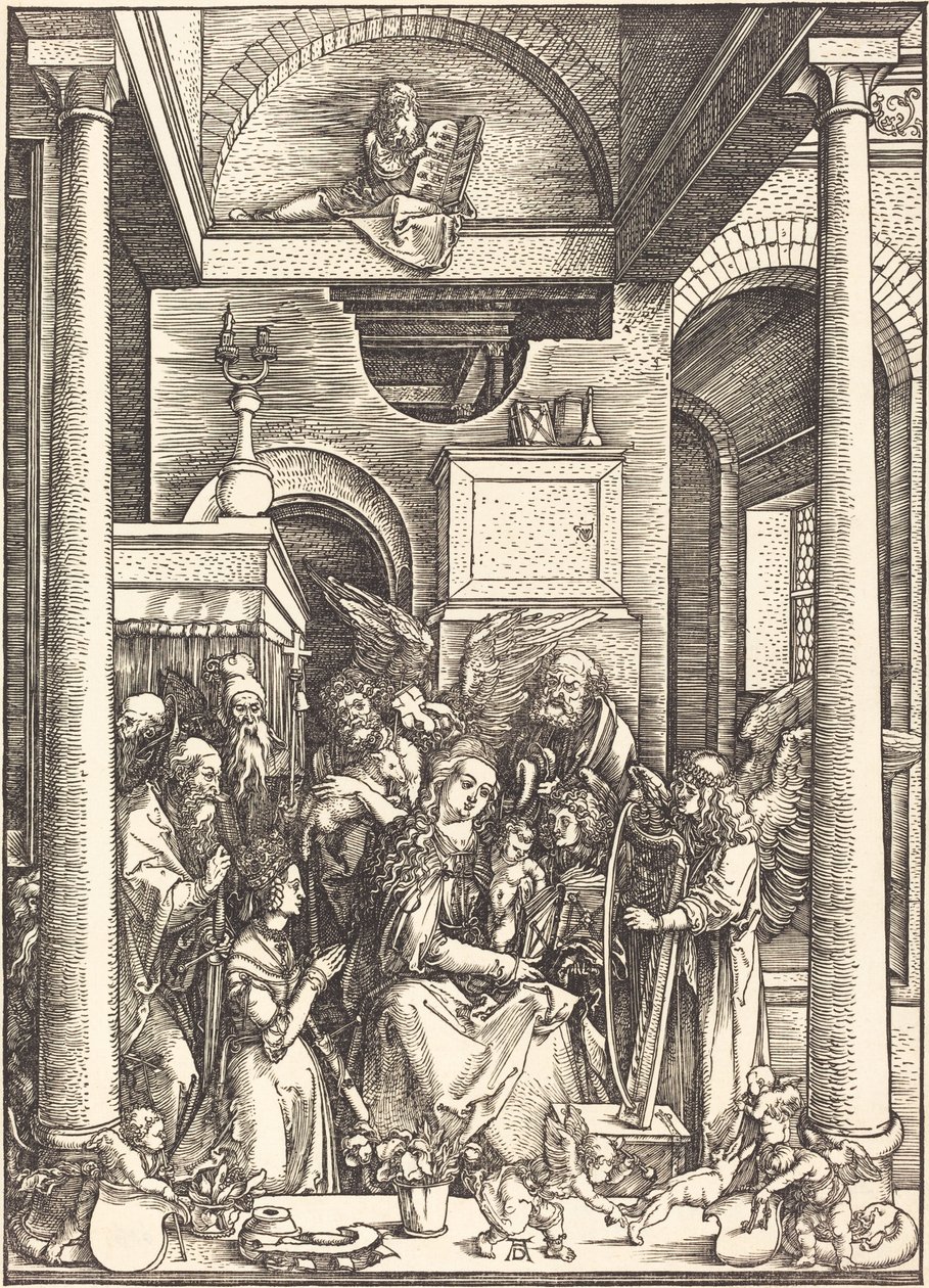 Forherligelsen av jomfruen av Albrecht Dürer